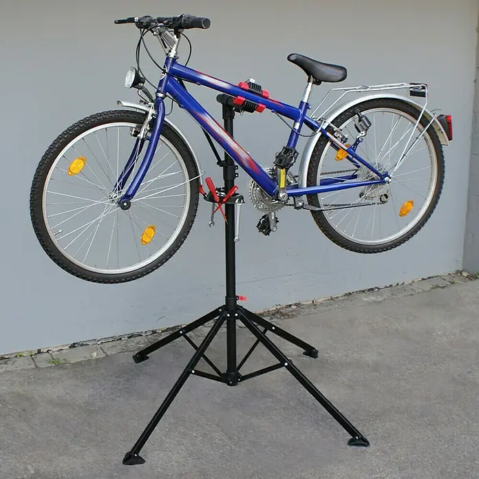 Eufab Fahrradmontageständer PROFI - Geeignet für: Rahmenstärke 2,5 - 4 cm, Nutzlast: 30 kg - Anwendungsbeispiel