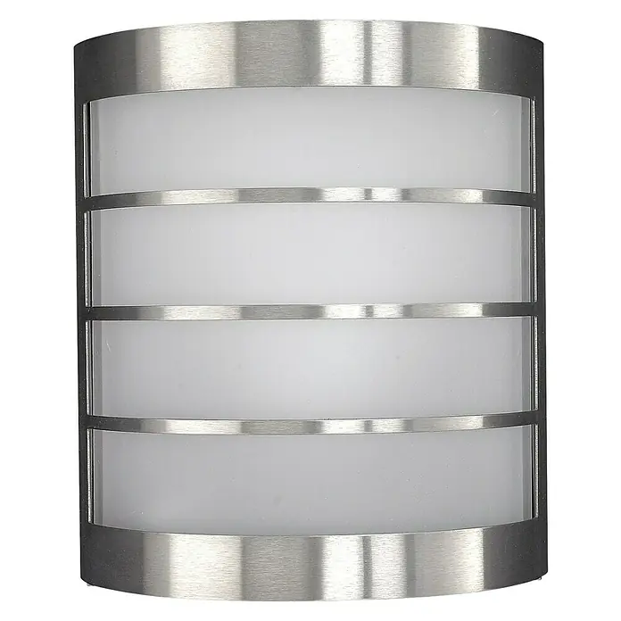 Philips Außenwandleuchte Calgary - 12 W, 200 x 176 x 93 mm, Weiß/Edelstahl, IP44