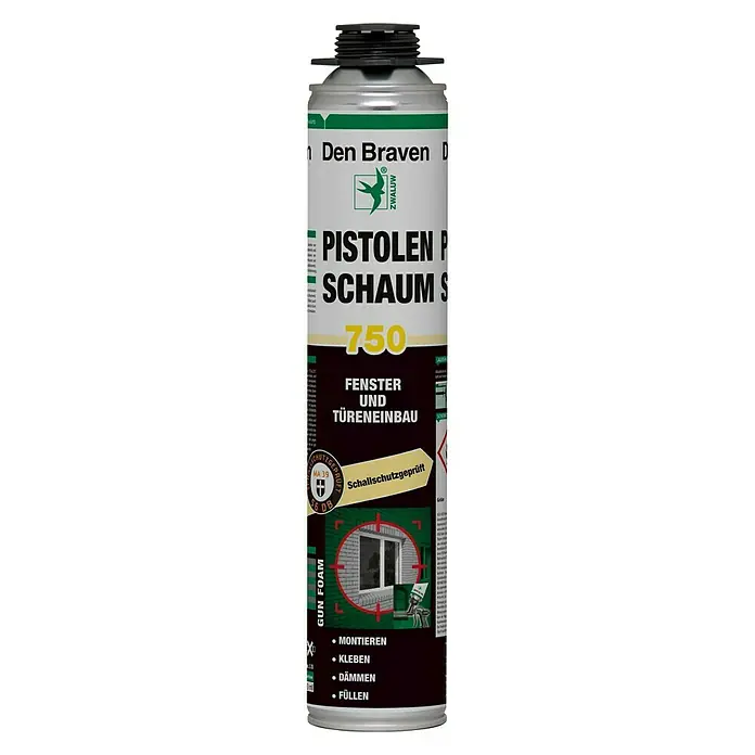 Den Braven Pistolenschaum - 750 ml, Polyurethane (PU)
