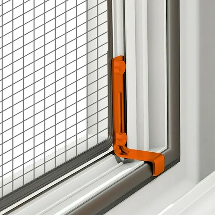 Windhager Insektenschutzfenster Spannrahmen Expert - 100 x 120 cm, Weiß, Schnellmontagefedern