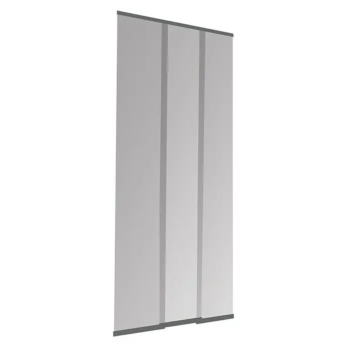 Windhager Insektenschutzvorhang Easy - 95 x 220 cm, Schwarz, Klebebefestigung, Terrassentür