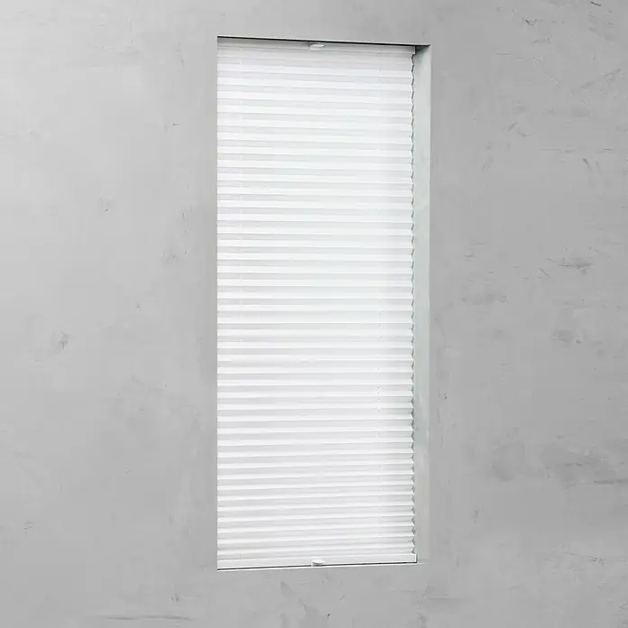Expo Ambiente Plissee zavjesa - Š x V: 100 x 130 cm, Bijele boje - Pogled sprijeda