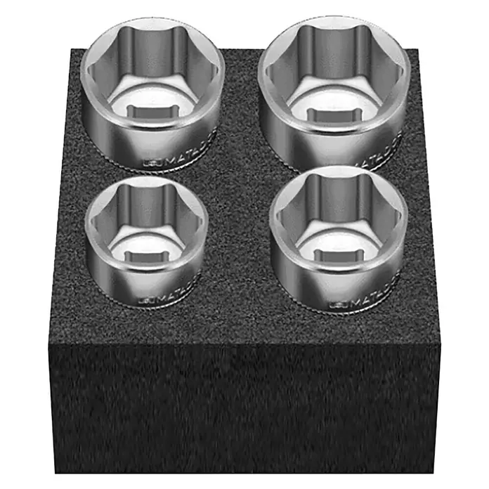 Matador Cube M Steckschlüsseleinsatz-Set - Antriebsgröße: ½″, 4 -tlg. - Vorderansicht