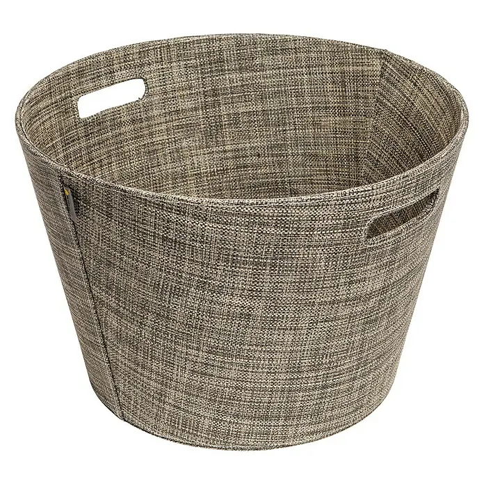 Aduro Holzkorb Proline - Ø x H: 45 x 31 cm, Kunststoff, Khaki/Melange - Ansicht von unten
