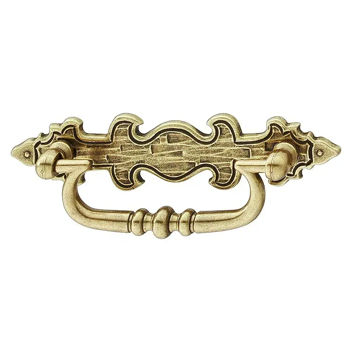 Ručka za namještaj - D x Š x V: 140 x 47 x 18 mm, Ostalo, Smeđe boje - Pogled sprijeda