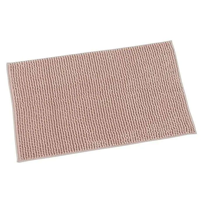 Camargue Badteppich Zottel - 50 x 80 cm, Rosé, 100% Polyester