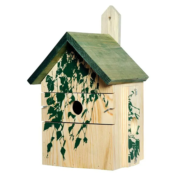 Dobar Nistkasten - 17,5 x 17 x 33 cm, Dekor: Camouflage - Linke Seitenansicht