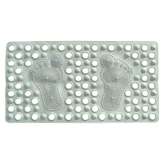 Camargue Podloga za kadu Fuss - 66 x 36 cm, PVC, Bijele boje - Pogled sprijeda