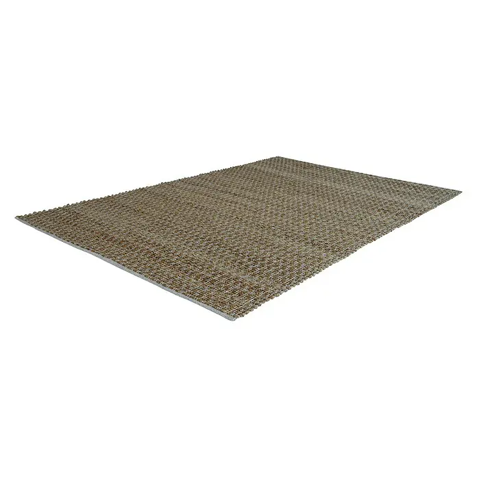 Kayoom Teppich Chess 210 - Natur/Blau, 290 x 200 cm, 100% Jute-/Baumwollmischung - Ansicht von oben