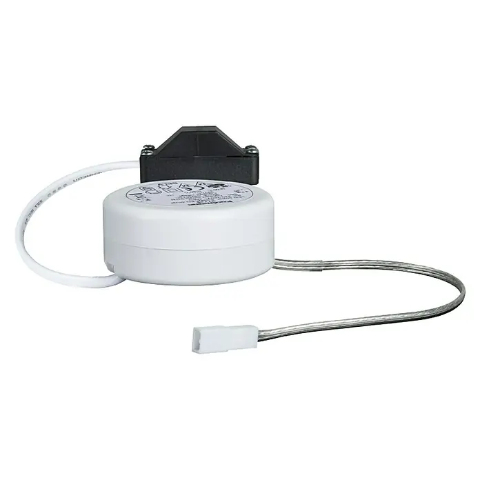 Paulmann LED-Trafo Disc Power Supply - 9 VA, 230/34 V DC, Weiß - Linke Seitenansicht