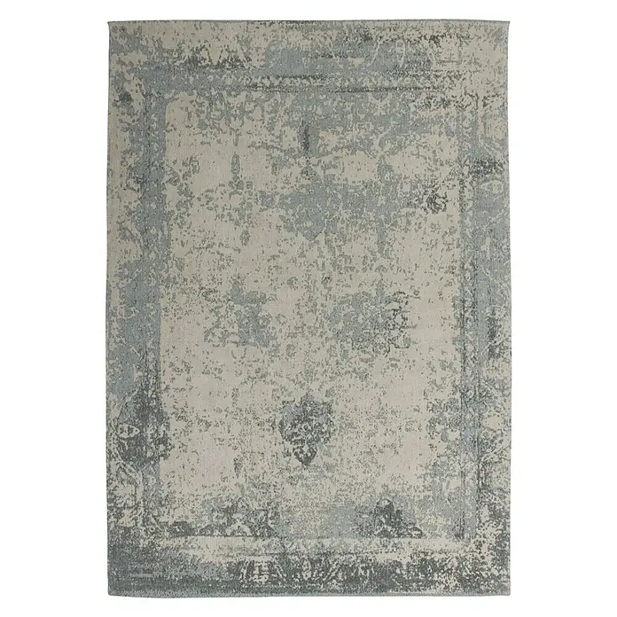 Kayoom Teppich Select 275 - Grau, L x B: 150 x 80 cm, 50% Baumwolle, 50% Polyester Chenille - Vorderansicht