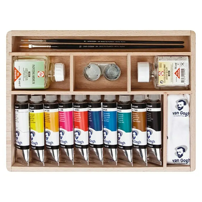 Talens Van Gogh Set de pinturas al óleo Basic - Multicolor, 10 ud. x 40 ml, Tubo