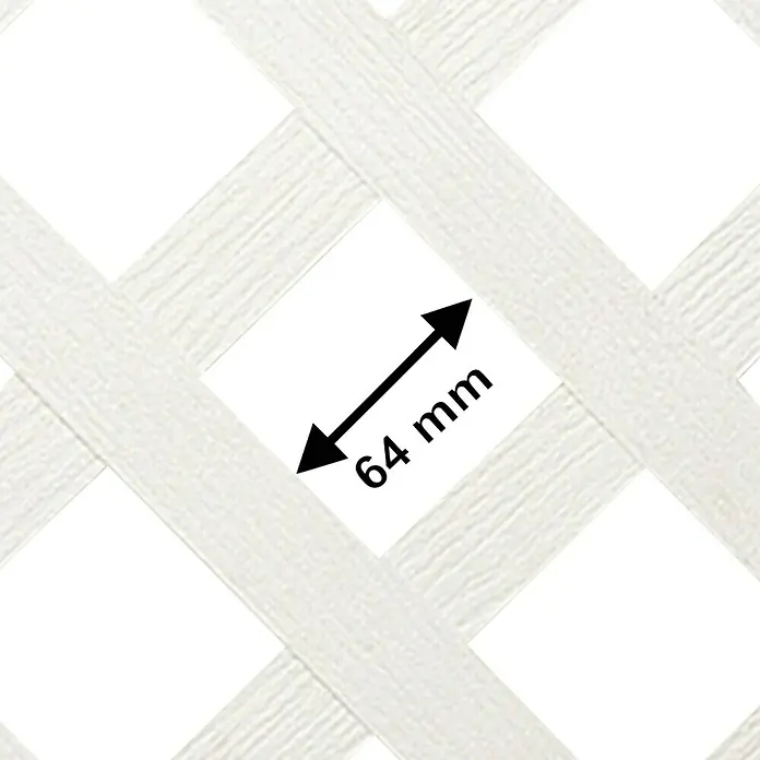 Celosía Clasic - An x Al: 1 x 2 m, Blanco