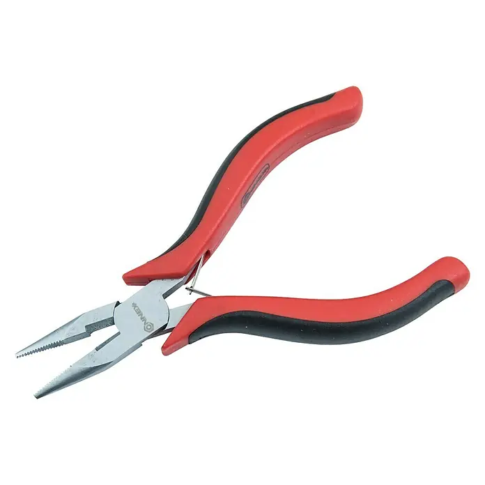Alicates planos para electrónica - Largo: 120 mm