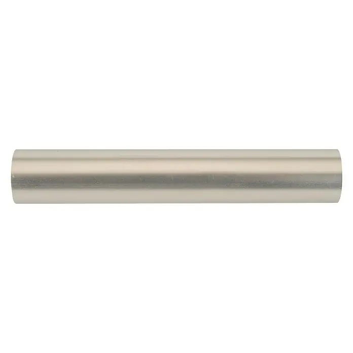 Barra para cortinas metálica Ec - Plateado, Largo: 250 cm, Diámetro: 28 mm