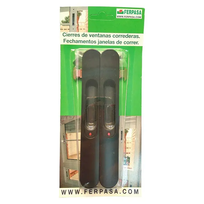 Cerradura para puertas y ventanas 81072 - Negro