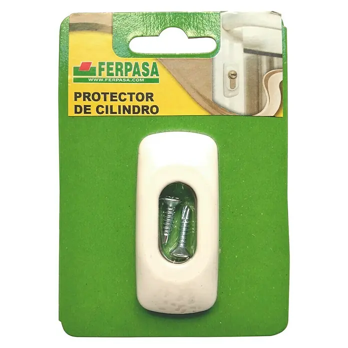 Escudo para cerraduras Ovalado - L x An x Al: 6,5 x 1 x 3 cm, Blanco