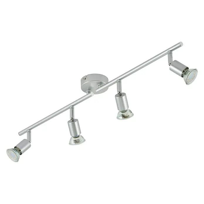 Briloner Regleta LED Picco - 12 W, L x An x Al: 8 x 60,5 x 10,5 cm, Plateado, Blanco cálido