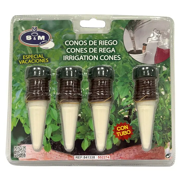 Sistema de irrigación con tubo - Plástico, 4 piezas