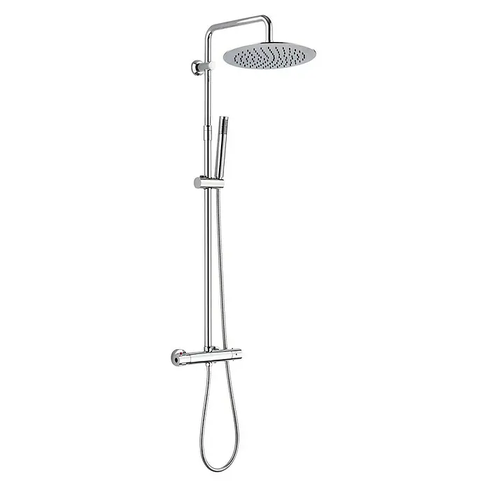 Rousseau Sistema de ducha Serena - Con grifo termostático, Número de tipos de chorro: 1 ud., Cromo