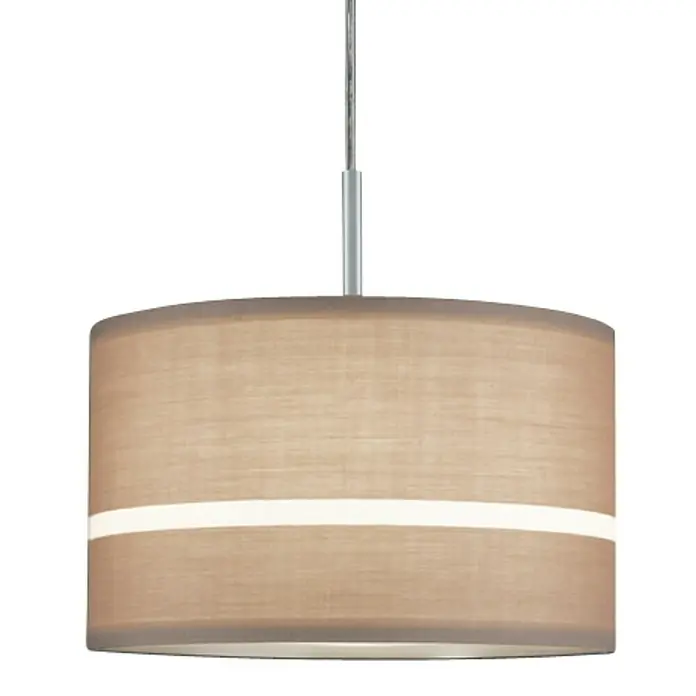 Paulmann DecoSystems Lampenschirm Tessa - Durchmesser: 25 cm, Caramel, Textil, Form: Rund - Vorderansicht