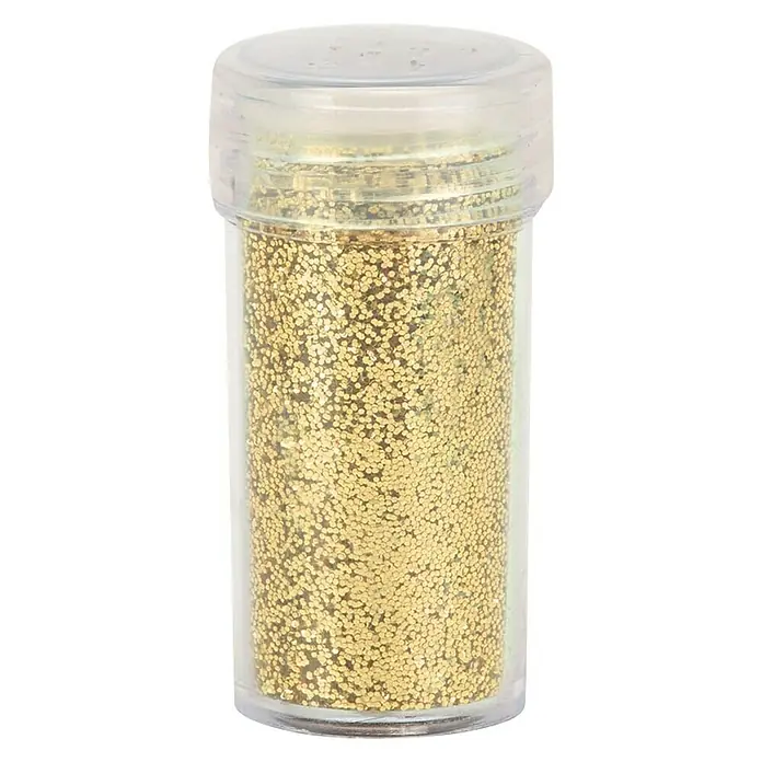 Glorex Deko-Effekt-Flitter - Gold, 14 ml - Vorderansicht