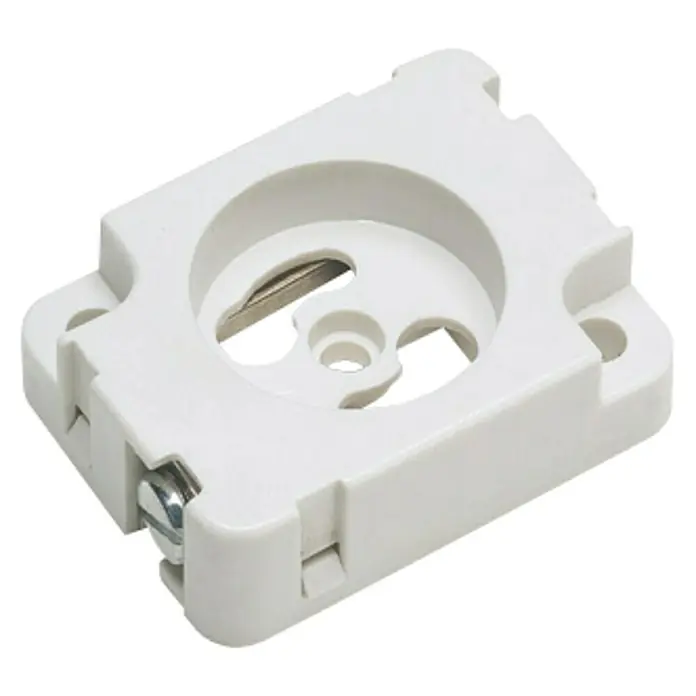 Famatel Casquillo para lámparas portacebador 190 - GU10, Blanco, Plástico
