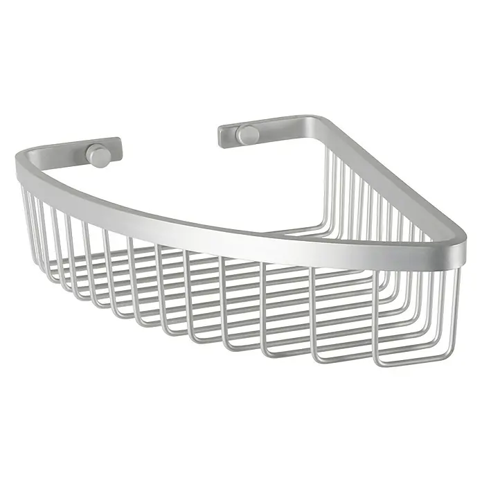 Tatay Cesta de baño angular Ice - 18 x 22 x 6,5 cm, Plateado