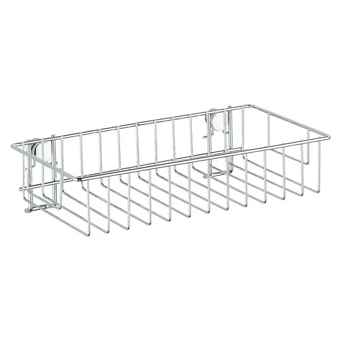 Wenko Classic Duschkorb - L x B x H: 14 x 24 x 6,5 cm, Edelstahl, Verchromt