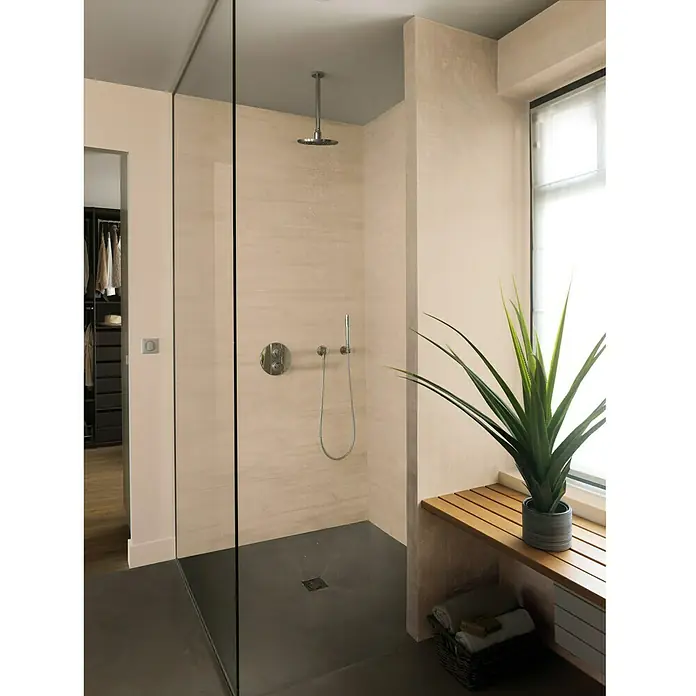Grosfillex Panel de revestimiento Attitude Wood Beige - 260 cm x 37,5 cm x 8 mm