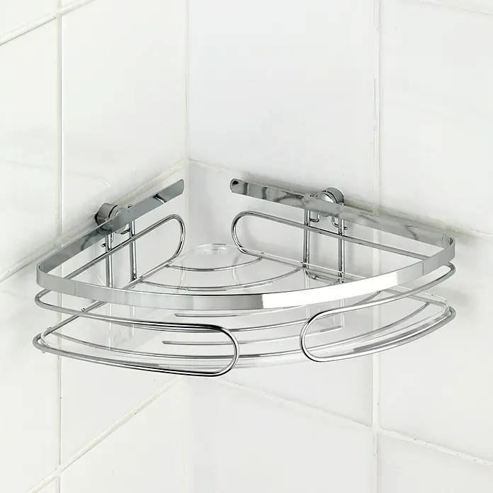 Wenko Cesta de baño angular Premium - L x An x Al: 19 x 19 x 6,5 cm