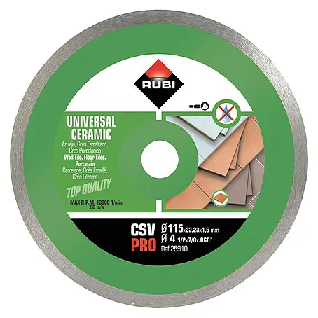 Rubi  Disco de corte de diamante CSV PRO