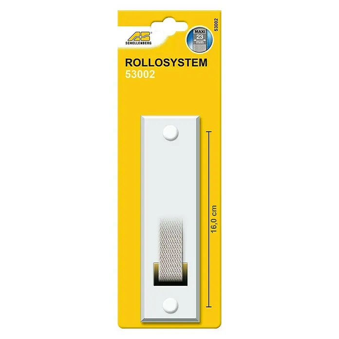 Schellenberg Embellecedor 53002 - Distancia entre orificios: 160 mm, Anchura de la correa: 23 mm, Plástico