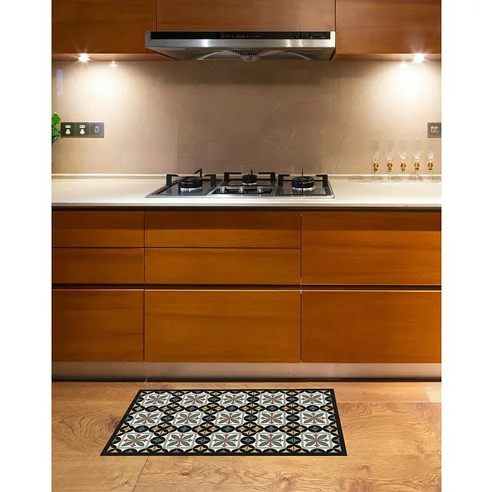 Alfombra de vinilo Croma hidraúlico - Multicolor, 75 x 45 cm