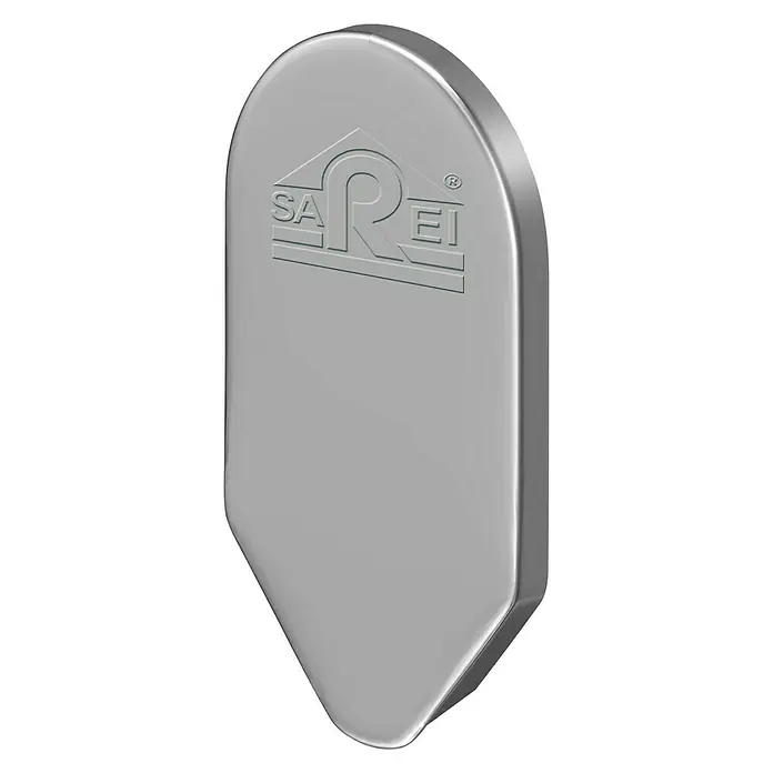 Sarei Piccolo Abschlusskappe - Aluminium, 2 Stk., Natur - Linke Seitenansicht