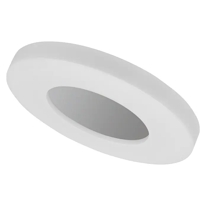Ledvance LED-Wand- & Deckenleuchte Ring - 18 W, Silber/Grau, Warmweiß - Linke Seitenansicht