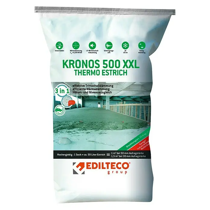 Thermo-Estrich Kronos 500 XXL - 50 l, Körnung: 2 mm