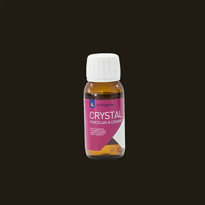 La Pajarita Laca para efectos decorativos Crystal - Negro, 50 ml, Brillante - Vista frontal