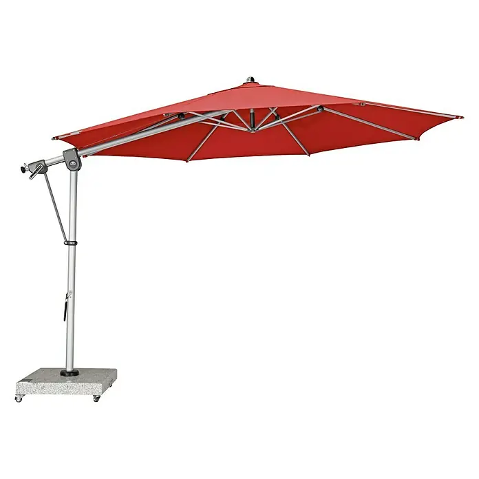 Doppler Expert Pendelschirm - Rot, 350 cm - Vorderansicht