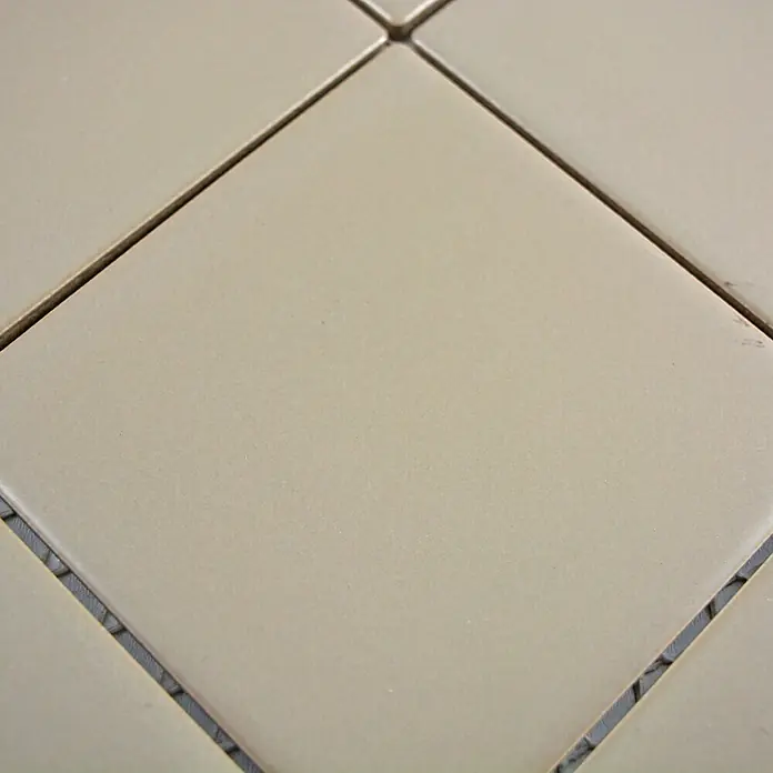 Mosaikfliese Quadrat Uni CQ 145 - 29,8 x 29,8 cm, Beige/Braun, Matt - Detailaufnahme