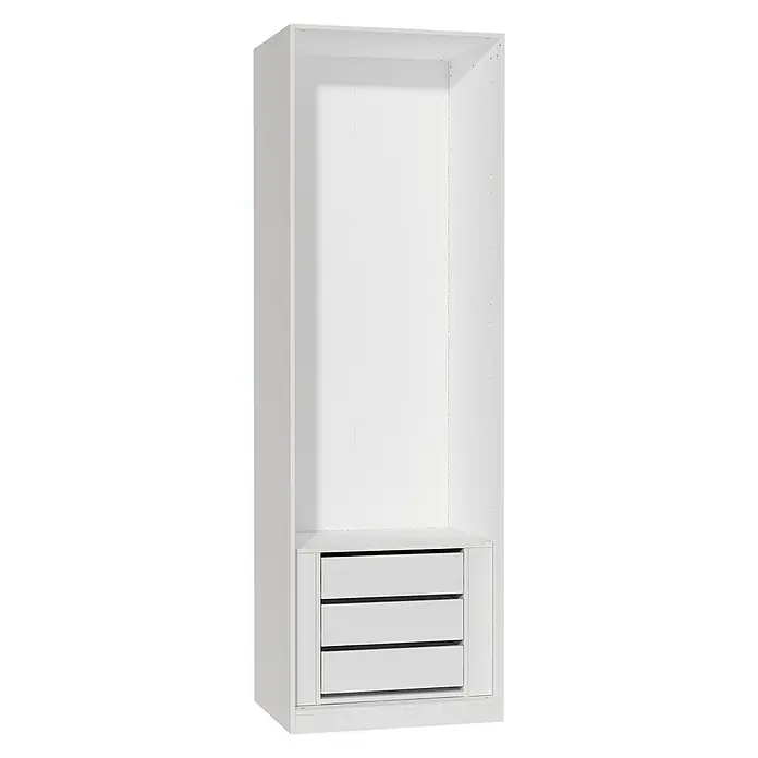 Finsa Módulo de armario con cajones - L x An x Al: 50 x 52,8 x 71,8 cm, Blanco