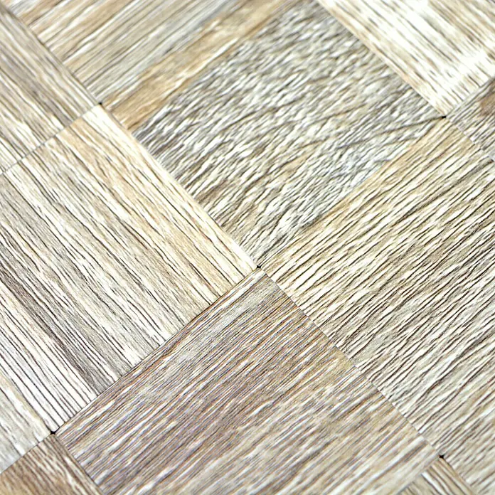 Selbstklebemosaik SAM 4MW99H - 30,5 x 30,5 cm, Hellgrau - Detailaufnahme