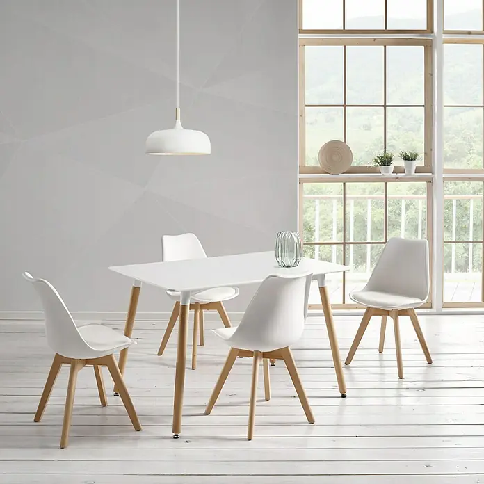 Silla Elba - L x An x Al: 55 x 48,5 x 82 cm, Blanco