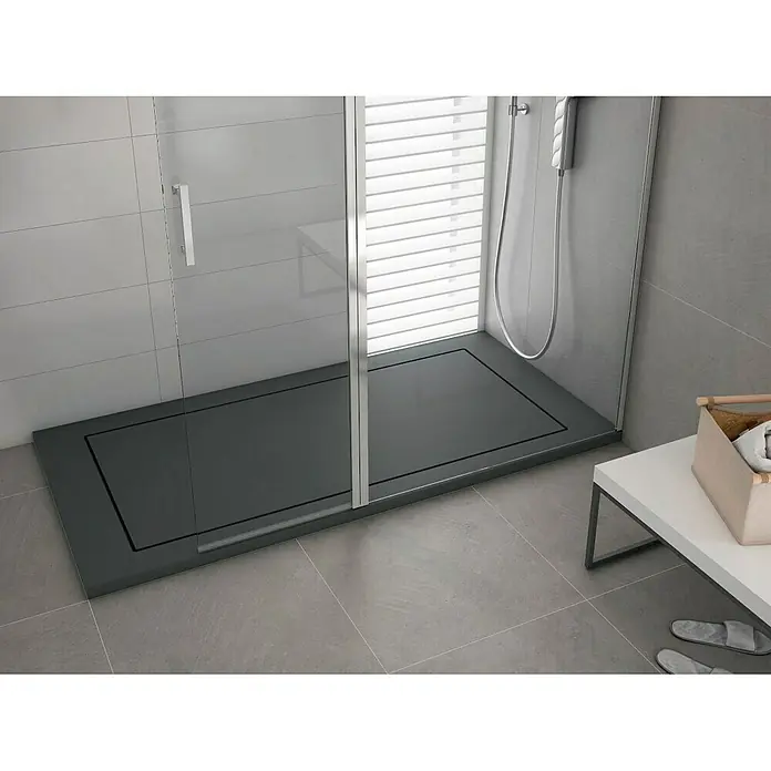 Torvisco Plato de ducha Stark - L x An: 70 x 120 cm, Grafito