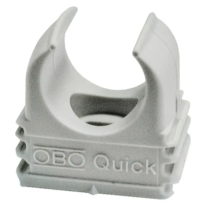OBO Rohrschelle Quick-Schelle - Geeignet für: Installationsrohr M16, Lichtgrau, Kunststoff, 100 Stk.