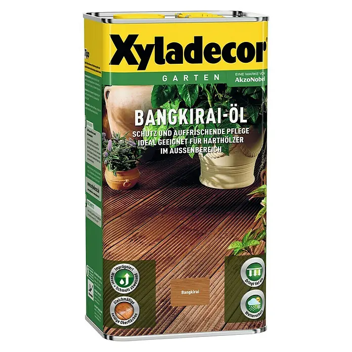 Xyladecor Bangkirai-Öl - Seidenglänzend, Bangkirai, 5 l