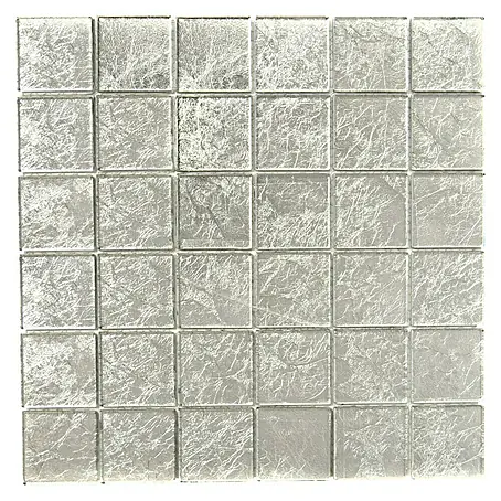 Mosaikfliese Quadrat Crystal Uni CM 4SB21