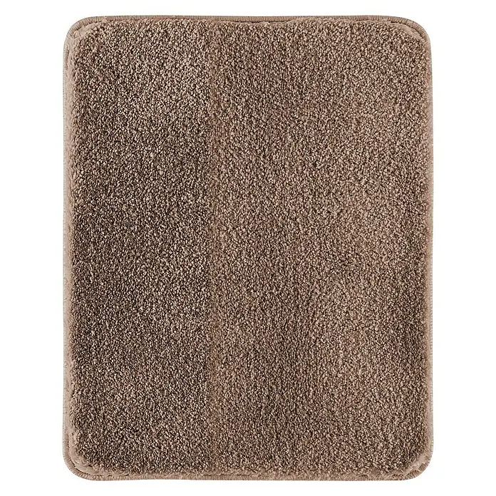 Camargue Badteppich Akela - Braun, 60 x 50 cm, 100% Polyester - Ansicht von oben