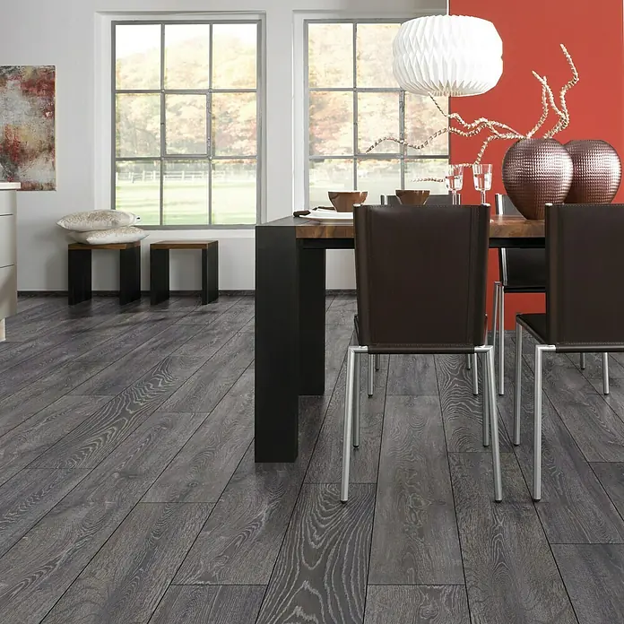 LOGOCLIC Ambienta Laminat Hrast Scalea - 1.285 x 192 x 10 mm, Rustikalni pod - Živopisni prikaz