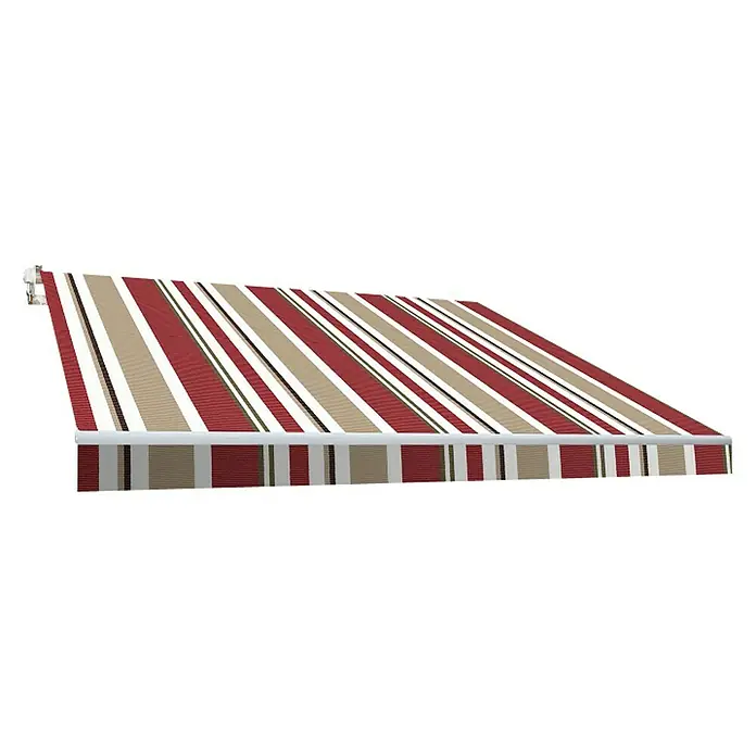 SmartSun Toldo de brazos articulados Original Kit Poliéster - Beige/Burdeos, Ancho: 4 m, Caída: 2,5 m